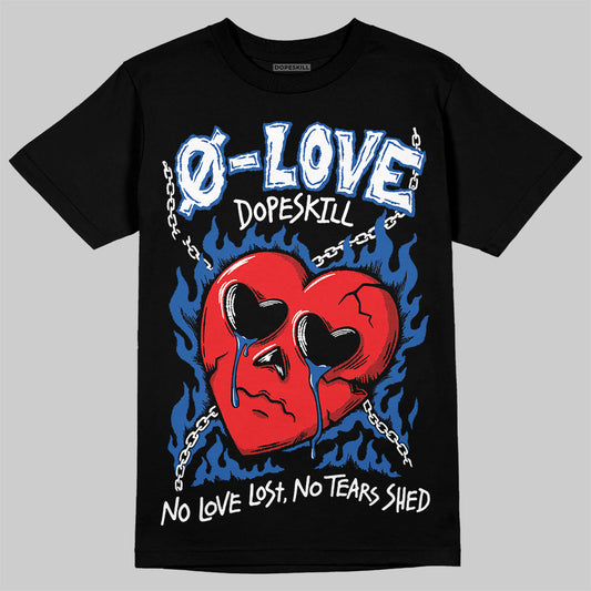 Jordan 12 “Blueberry” DopeSkill T-Shirt Crying Heart Graphic Streetwear - Black