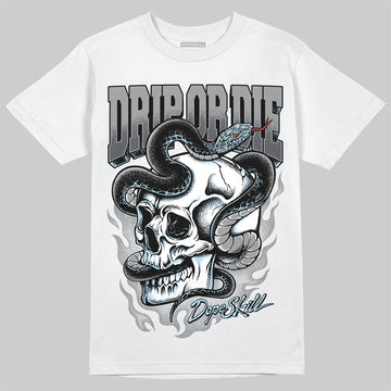 Jordan 5 Retro Wolf Grey (2026) DopeSkill T-Shirt Drip or Die Graphic Streetwear - White