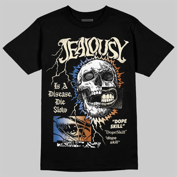 Jordan 17 Retro Low SP Infinite Archives DopeSkill T-Shirt Jealousy Graphic Streetwear - black