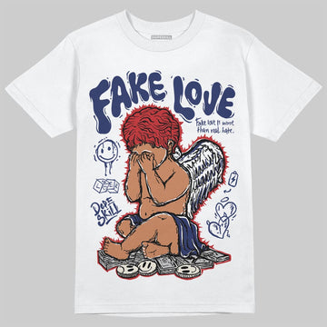 Jordan 11 “Rare Air” DopeSkill T-Shirt False Love Graphic Streetwear - White