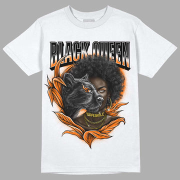 Orange, Black & White Sneakers DopeSkill T-Shirt New Black Queen Graphic Streetwear - White