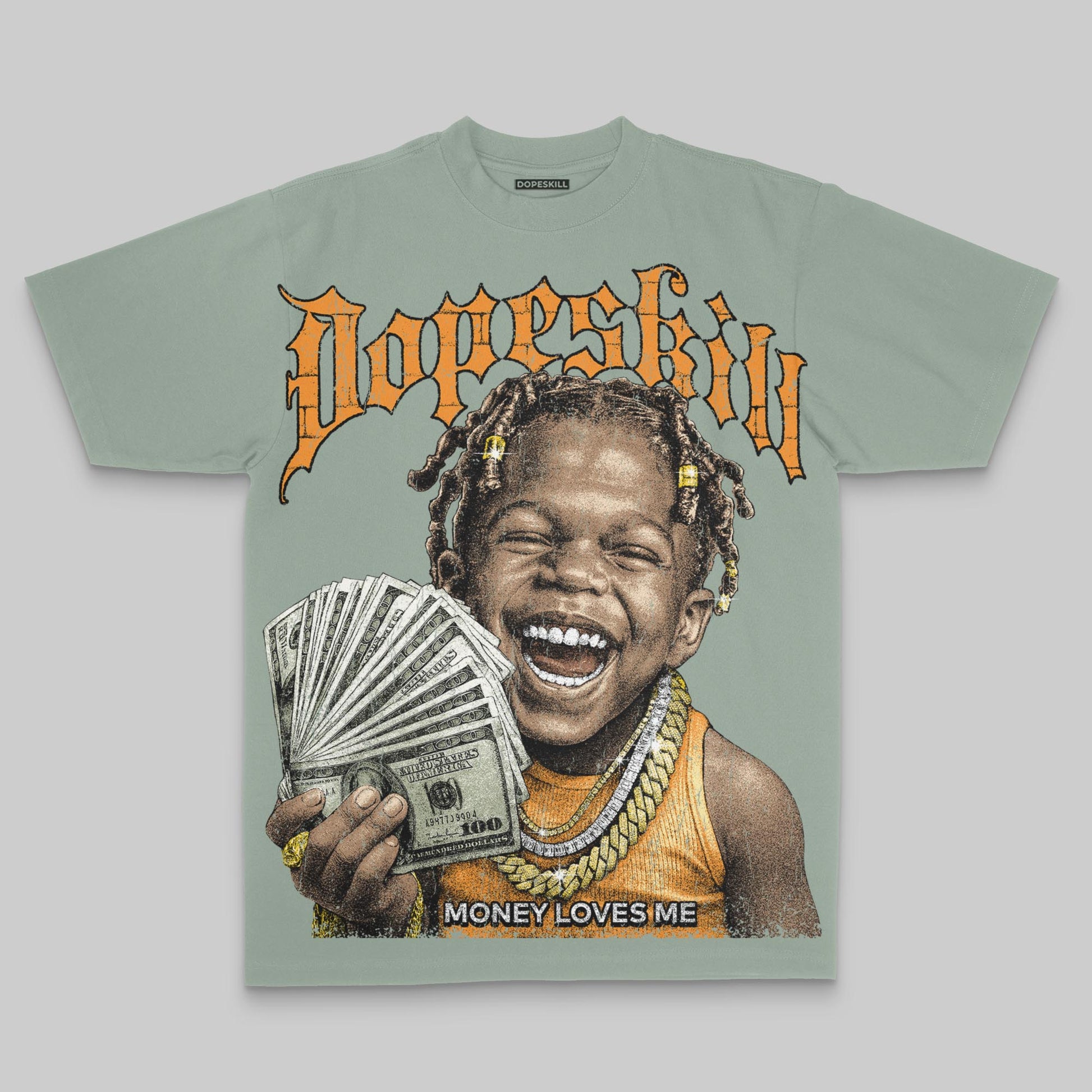 Money Loves Me Oversize Print DopeSkill T-shirt Streetwear - bay