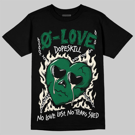 Jordan 13 GS “Pine Green” DopeSkill T-Shirt Crying Heart Graphic Streetwear - Black