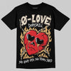 Jordan 5 “Earth/Metallic Gold” DopeSkill T-Shirt Crying Heart Graphic Streetwear - Black