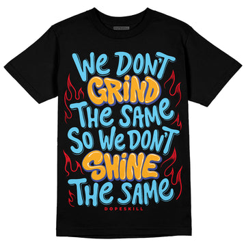 Jordan 1 Mid GS 'Six Championships' DopeSkill T-Shirt Grind Shine Graphic Streetwear - Black