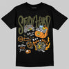 Olive Sneakers DopeSkill T-Shirt Study Hard Graphic Streetwear - Black