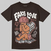 Jordan 1 High OG “Baroque Brown” DopeSkill T-Shirt False Love Graphic Streetwear - Dark Chocolate