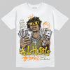 Olive Sneakers DopeSkill T-Shirt All Hustle No Luck Graphic Streetwear - White