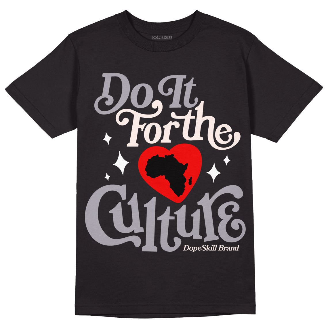 Jordan 2 Cement Grey DopeSkill T-Shirt Do It For The Culture Graphic Streetwear - Black