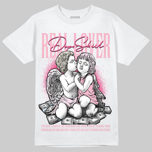 Jordan 4 "Iced Carmine" DopeSkill T-Shirt Real Lover Graphic Streetwear - White