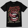 SB Dunk Low “Dark Team Red/Olive Flak” DopeSkill T-Shirt Lick My Kicks Graphic Streetwear - Black
