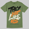 Jordan 4 Retro OG SP Undefeated (2025) DopeSkill T-Shirt They Not Like Us Graphic Streetwear - military Green