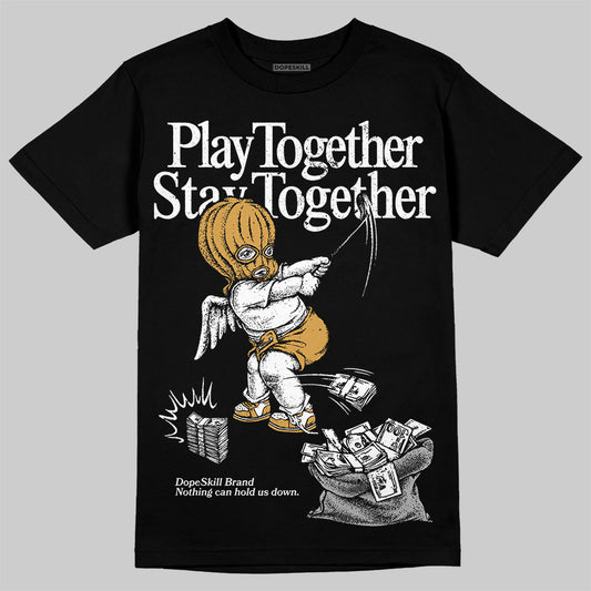 Jordan 11 "Gratitude" DopeSkill T-Shirt Play together, Stay together Graphic Streetwear - black