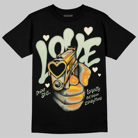 Jordan 4 WMNS “Seafoam” (2025) DopeSkill T-Shirt Love Shot Graphic Streetwear - Black