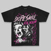 Pink Oversize Print Fix Your Energy DopeSkill Graphic Premium T-shirt Streetwear  Black