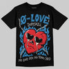 Jordan 3 Retro OG Rare Air DopeSkill T-Shirt Crying Heart Graphic Streetwear - Black