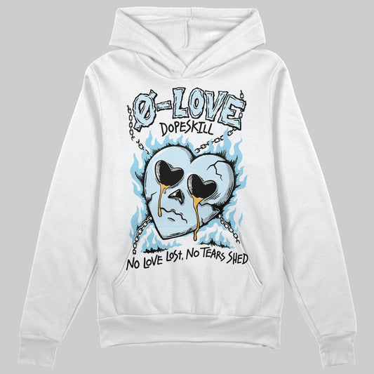 Vans Knu Stack Vintage Satin Dream Blue DopeSkill Hoodie Sweatshirt Crying Heart Graphic Streetwear - White 