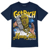 Dunk Low Vintage “Michigan” DopeSkill Midnight Navy T-Shirt Get Rich Graphic Streetwear 