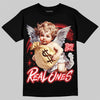 Jordan 13 Chicago DopeSkill T-Shirt Real Ones Angel Graphic Streetwear - Black