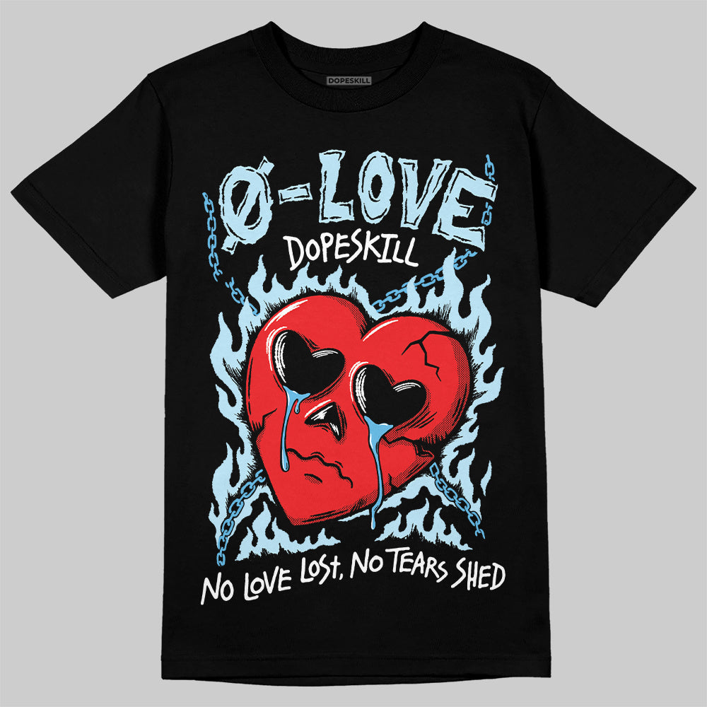 Jordan 11 Retro Legend Blue DopeSkill T-Shirt Crying Heart Graphic Streetwear - Black