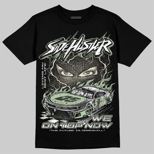 Jordan 4 WMNS “Seafoam” (2025) DopeSkill T-Shirt New Side Hustler Graphic Streetwear - Black
