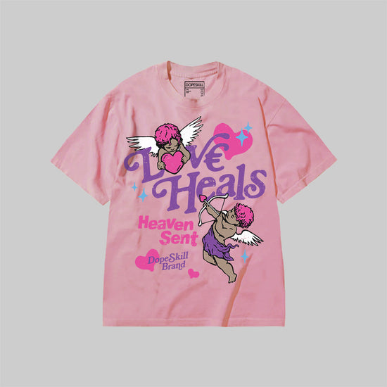 New Love Heals DopeSkill Premium T-shirt Streetwear - blossom