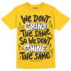 Jordan 4 Retro “Vivid Sulfur” DopeSkill Yellow T-shirt Grind Shine Graphic Streetwear 