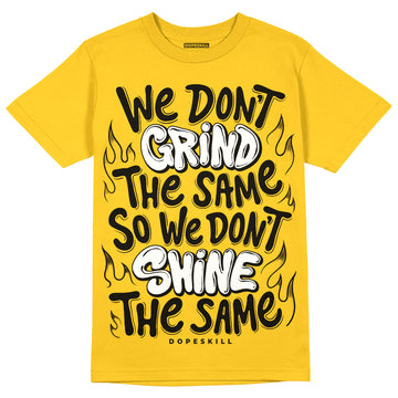 Jordan 4 Retro “Vivid Sulfur” DopeSkill Yellow T-shirt Grind Shine Graphic Streetwear 