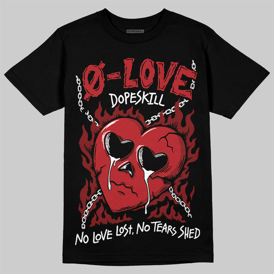 Jordan 12 Retro Flu Game (2025) DopeSkill T-Shirt Crying Heart Graphic Streetwear - Black