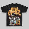 Orange Oversize Print Paper Chaser Boy DopeSkill Graphic T-shirt Streetwear - Black