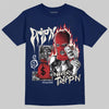 Jordan 11 “Rare Air” DopeSkill T-Shirt Drip'n Never Tripp'n Graphic Streetwear - Navy