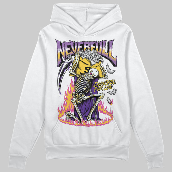 PURPLE Sneakers DopeSkill Hoodie Sweatshirt Heartless Graphic Streetwear - White