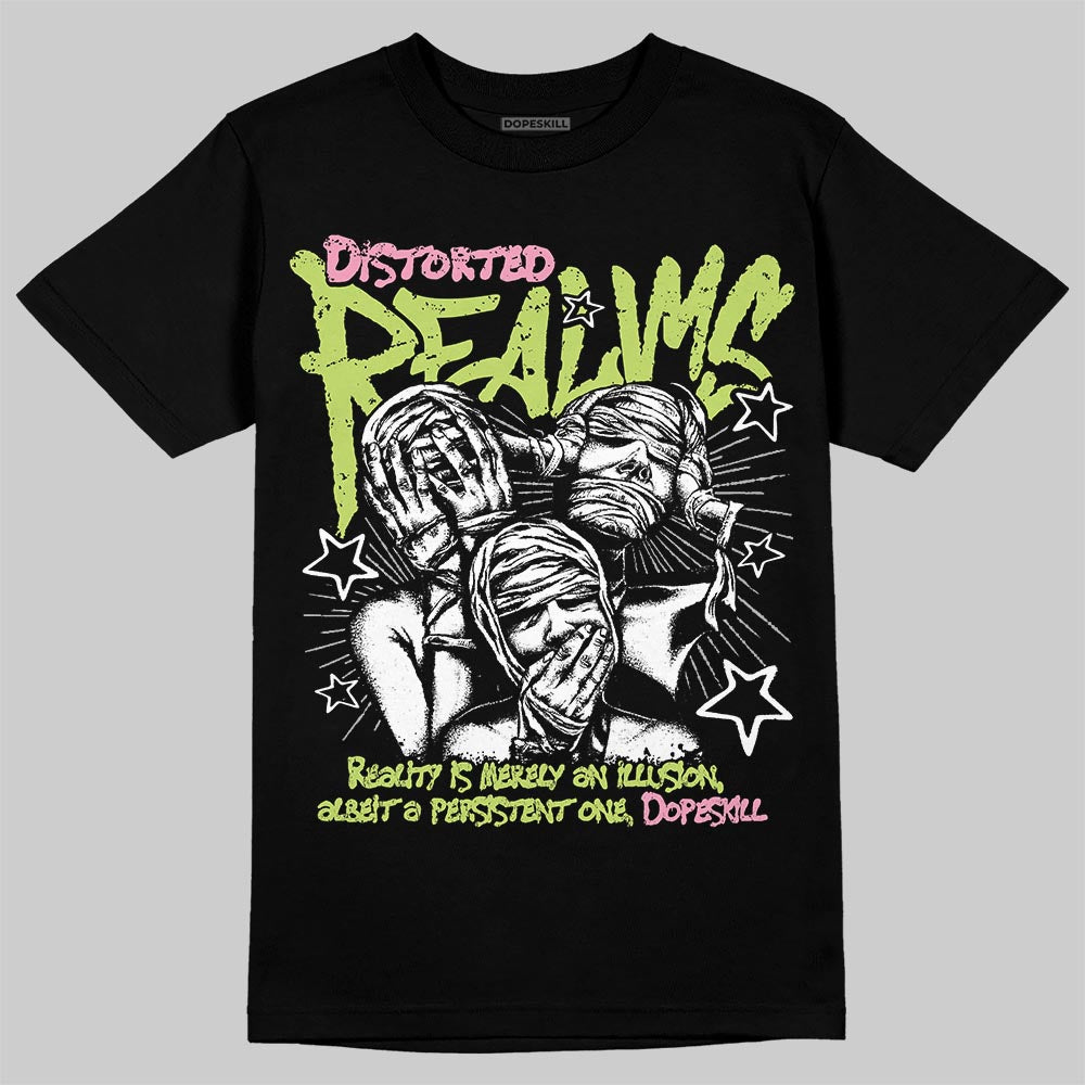 Chase B x Travis Scott x Jordan Jumpman Jack DopeSkill T-Shirt Distorted Realms Graphic Streetwear - Black