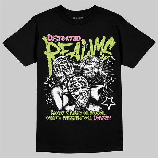 Chase B x Travis Scott x Jordan Jumpman Jack DopeSkill T-Shirt Distorted Realms Graphic Streetwear - Black