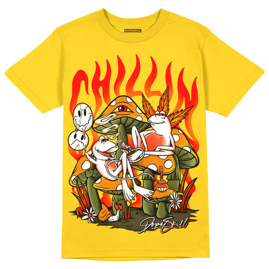 Jordan 6 “Yellow Ochre” DopeSkill Yellow T-shirt Chillin Graphic Streetwear