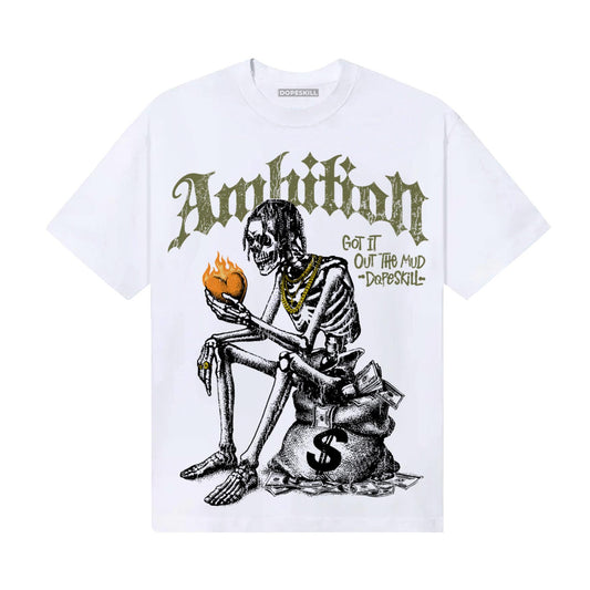 Olive Sneakers DopeSkill T-Shirt Ambition Graphic Streetwear - White