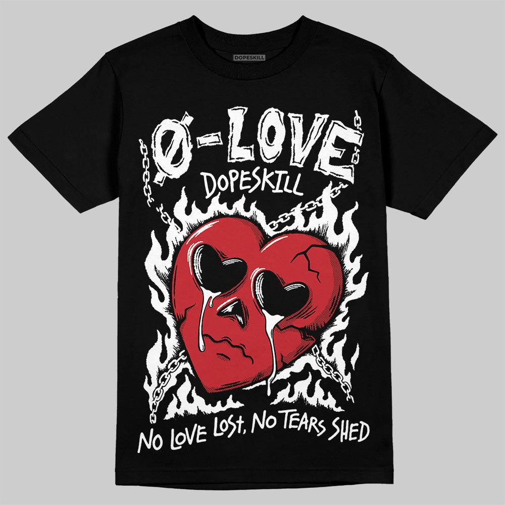 Jordan 11 “Bred Velvet” DopeSkill T-Shirt Crying Heart Graphic Streetwear - Black