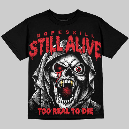 Jordan 9 Space Jam DopeSkill Oversize Print T-Shirt Still Alive Graphic Streetwear - Black