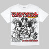 Red Sneakers DopeSkill Oversize Print T-Shirt Just Rich Graphic Streetwear