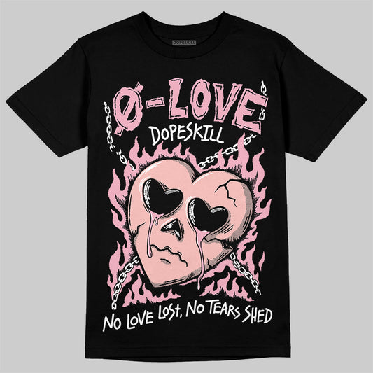 AMIRI White & Pink Stars Court Sneakers DopeSkill T-Shirt Crying Heart Graphic Streetwear - Black