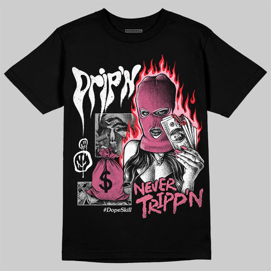 Diesel Pink S - Serendipity Pro-X1 Trainers DopeSkill T-Shirt Drip'n Never Tripp'n Graphic Streetwear - Black