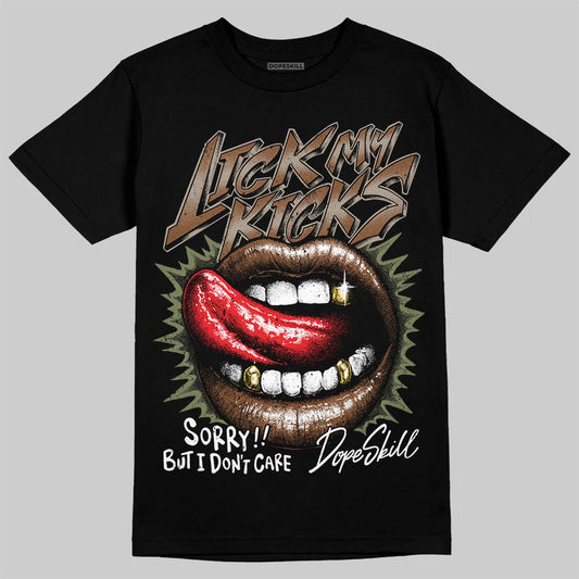 New Balance ABZORB 2010 “Pecan” DopeSkill T-Shirt Lick My Kicks Graphic Streetwear - Black