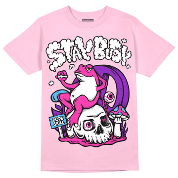 Pink Sneakers DopeSkill Pink T-Shirt Stay Busy Graphic Streetwear