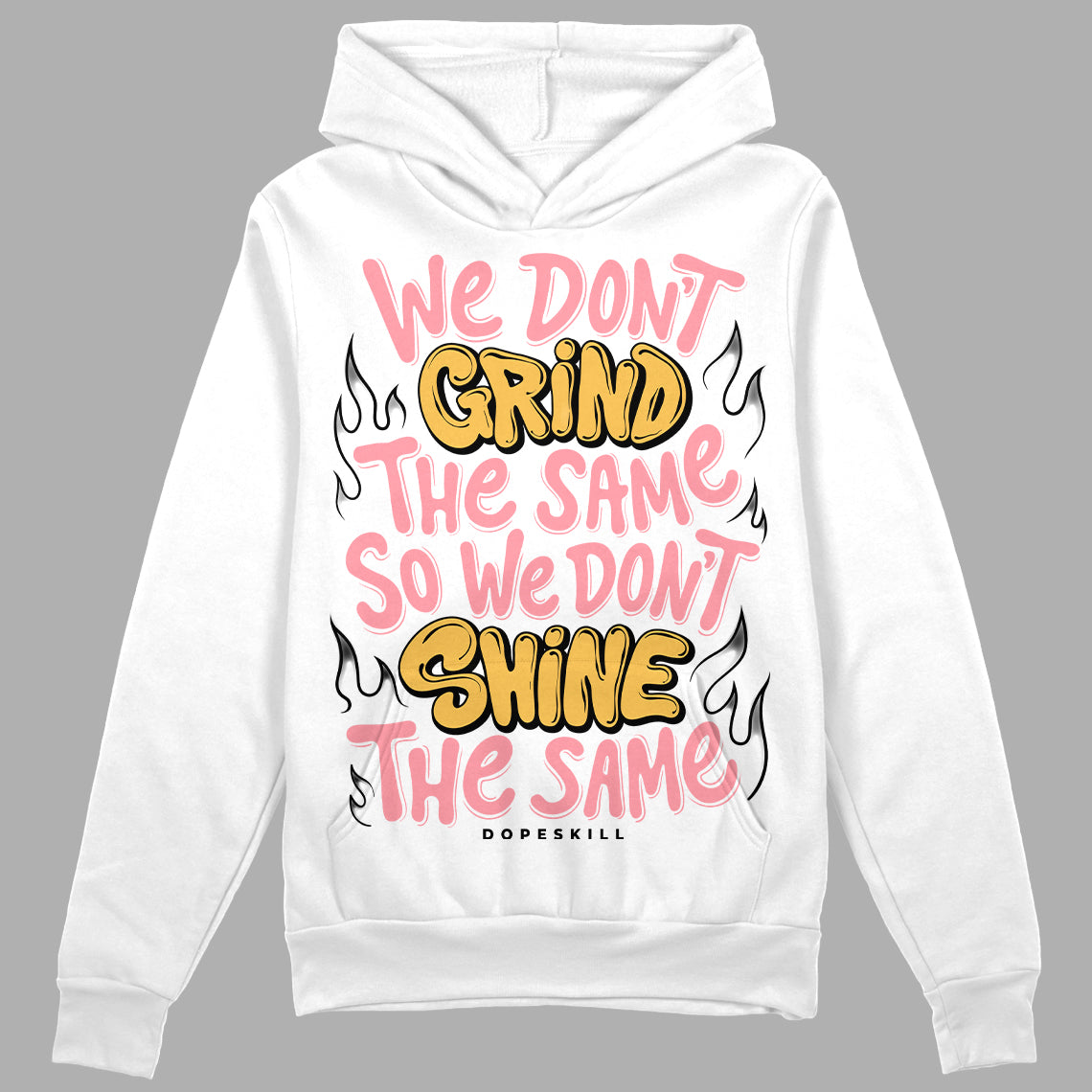 Jordan 3 GS “Red Stardust” DopeSkill Hoodie Sweatshirt Grind Shine Graphic Streetwear - White 