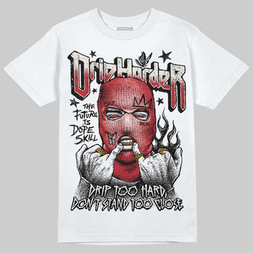 Jordan 4 “Flight Club” DopeSkill T-Shirt Drip Harder Graphic Streetwear - White