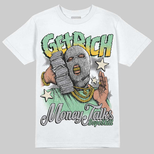 Asics Gel-Kayano 12.1 White/Menthol DopeSkill T-Shirt Get Rich Graphic Streetwear - White