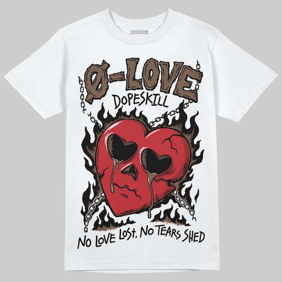 Jordan 9 'Olive' DopeSkill T-Shirt Crying Heart Graphic Streetwear - White