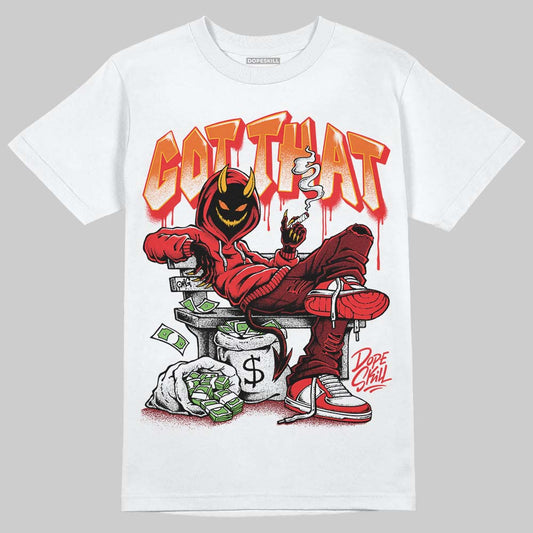 Red Sneakers DopeSkill T-Shirt Got That Graphic Streetwear - White