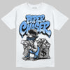 Jordan 5 Black University Blue DopeSkill T-Shirt Paper Chaser Boy Graphic Streetwear - White