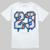Jordan 3 "True Blue" DopeSkill T-Shirt No.23 Graphic Streetwear - White